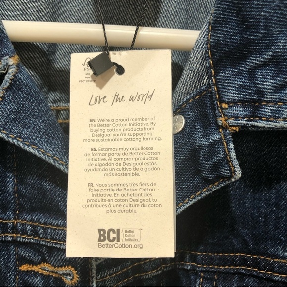 DESIGUAL Boho patchwork jean jacket. Size 4 - Picture 11 of 14